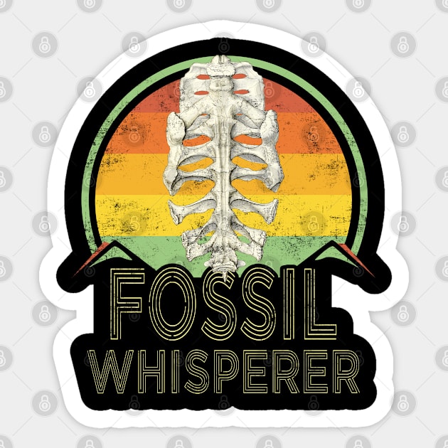 Paleontology Funny Fossil Hunter Whisperer PaleontologistGeologist Sticker by missalona